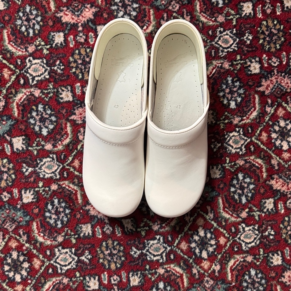 Dansko White Mules